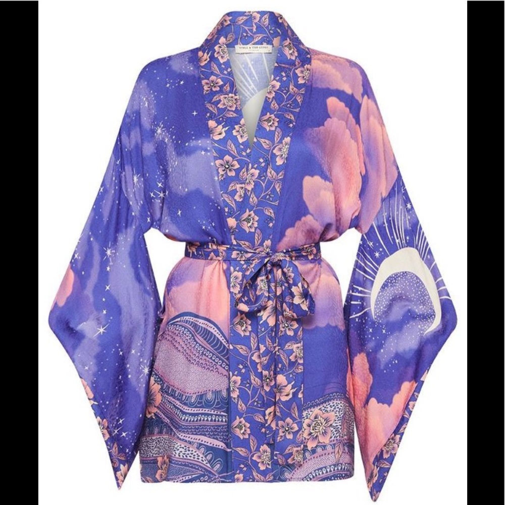 Spell Luna short boho kimono SM NWT - Picture 1 of 16